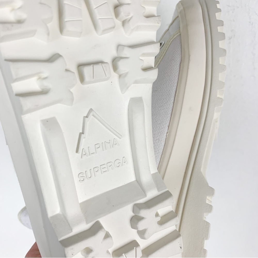 Superga 2341 Alpina High Top Sneakers with Gum Sole in White Sz 7 1/2 - Picture 13 of 16